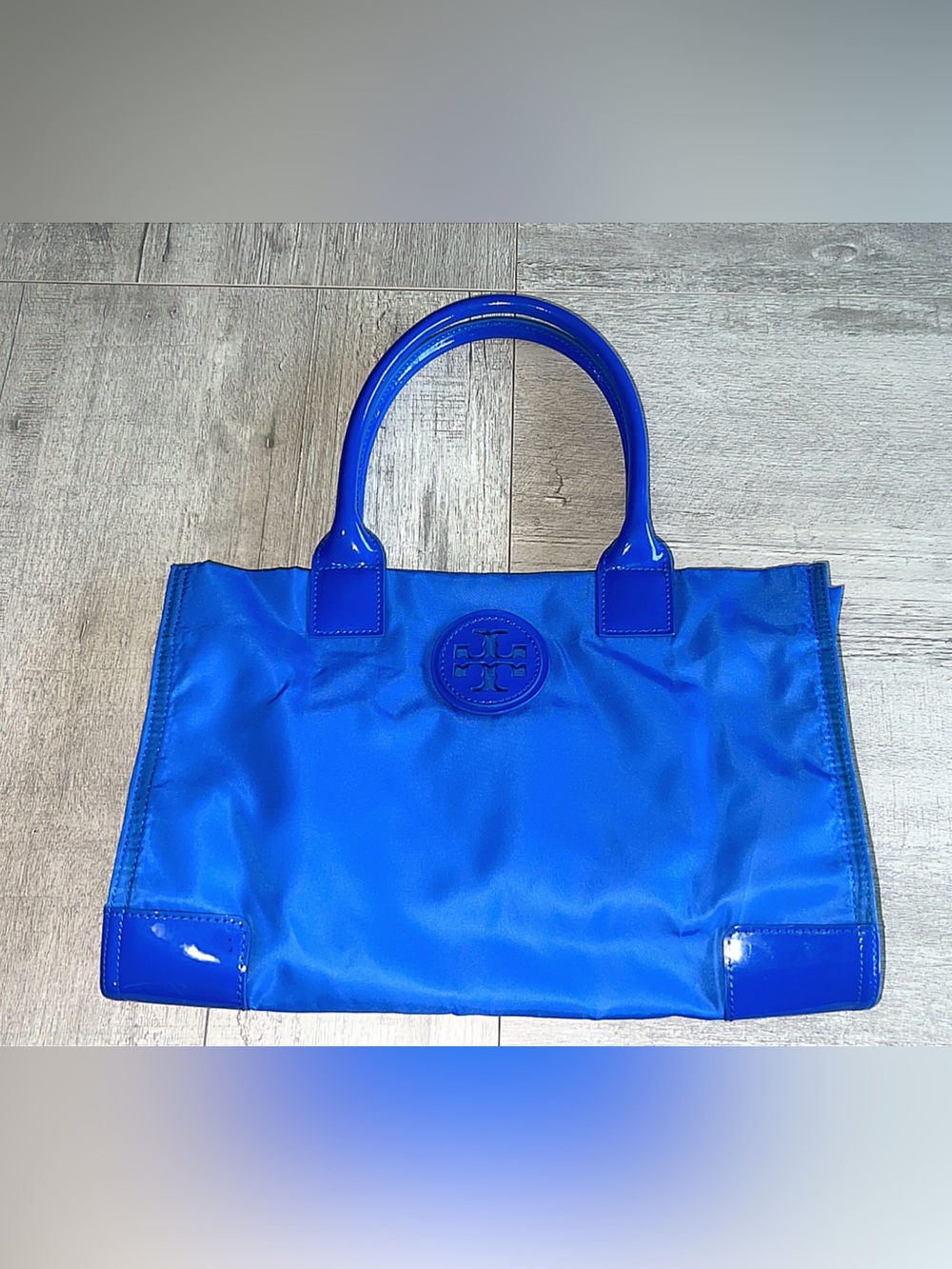 Tory Burch Royal Blue Nylon Tote with Logo 🔥🔥